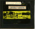 Glass negative of Forrest Park School students