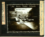 Glass negative of U.M. Rose School students