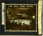 Glass negative of U.M. Rose School students