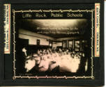 Glass negative of Pulaski Heights School students