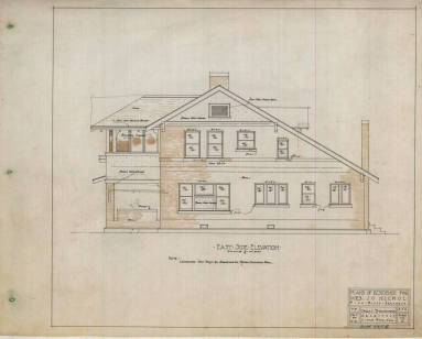 Drawing, Thompson Architectural - Mrs. Jo Nichol, Pine Bluff