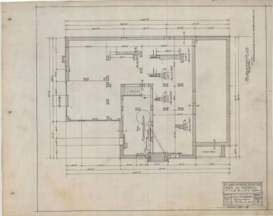 Drawing, Thompson Architectural - Mrs. Jo Nichol, Pine Bluff