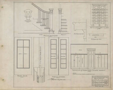 Drawing, Thompson Architectural - Mrs. Jo Nichol, Pine Bluff