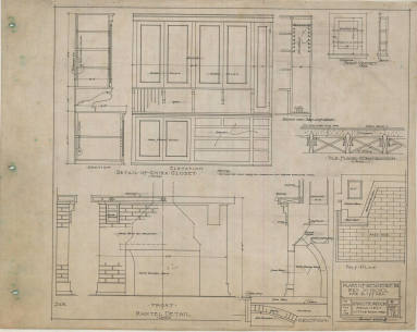 Drawing, Thompson Architectural - Mrs. Jo Nichol, Pine Bluff