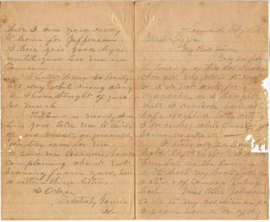 Letter, Civil War - Reeves Collection