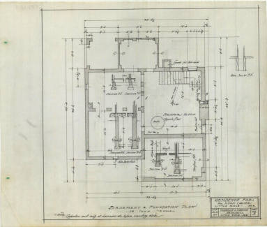 Drawings, Thompson Architectural - Hugh Carter House, Little Rock