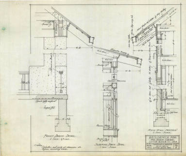 Drawings, Thompson Architectural - Hugh Carter House, Little Rock