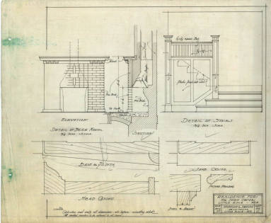 Drawings, Thompson Architectural - Hugh Carter House, Little Rock