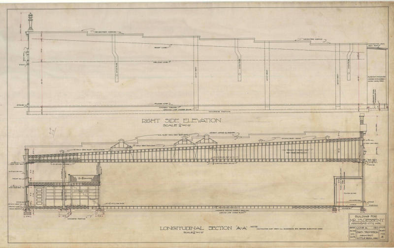 Drawing, Thompson Architectural - J.S. Dessent, Arkansas City