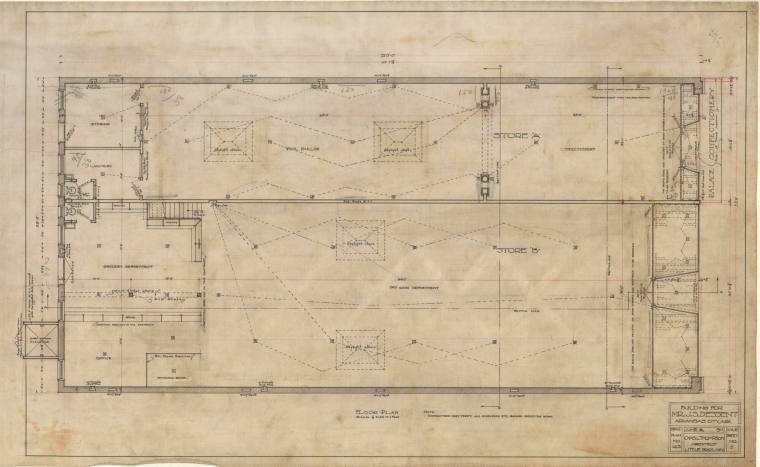 Drawing, Thompson Architectural - J.S. Dessent, Arkansas City