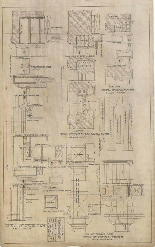 Drawing, Thompson Architectural - J.S. Dessent, Arkansas City