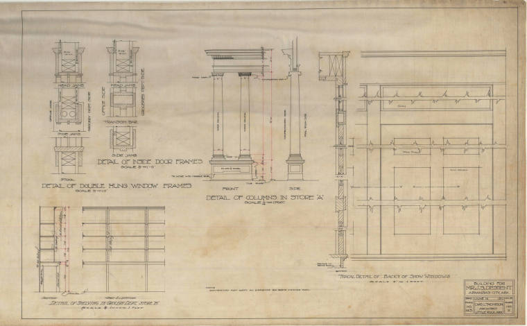 Drawing, Thompson Architectural - J.S. Dessent, Arkansas City