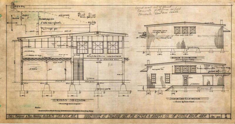 Drawing, Thompson Architectural - Geyer & Adams, England