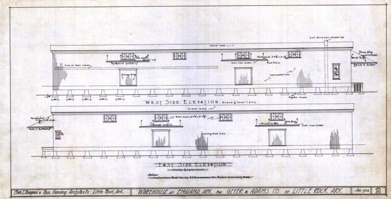 Drawing, Thompson Architectural - Geyer & Adams, England