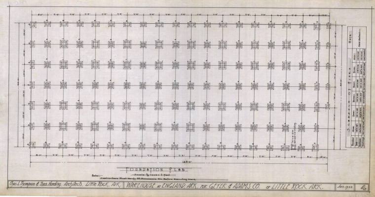 Drawing, Thompson Architectural - Geyer & Adams, England