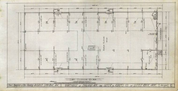 Drawing, Thompson Architectural - Geyer & Adams, England