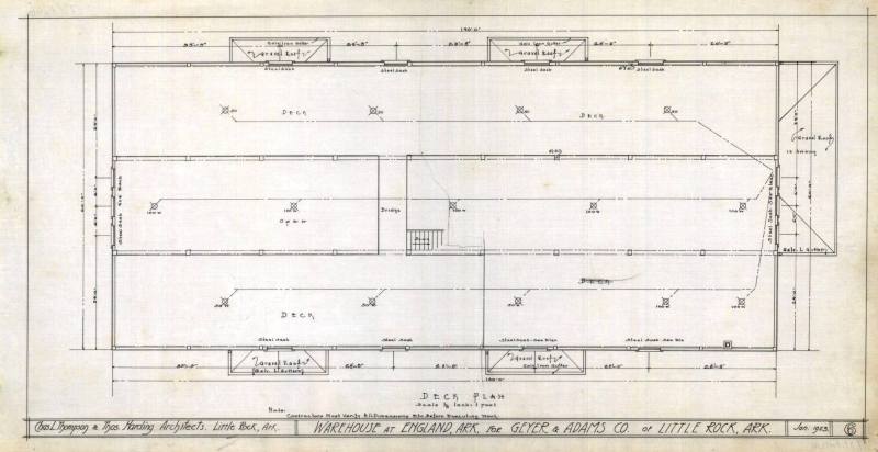 Drawing, Thompson Architectural - Geyer & Adams, England