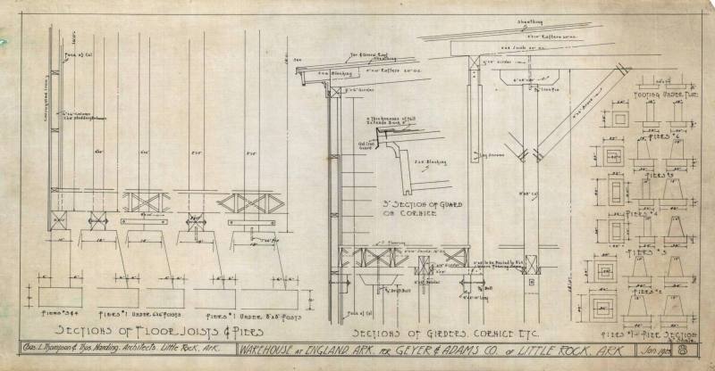 Drawing, Thompson Architectural - Geyer & Adams, England