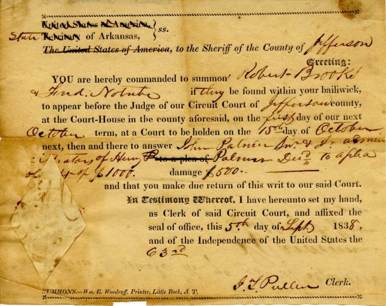 Summons, Court - Jefferson County