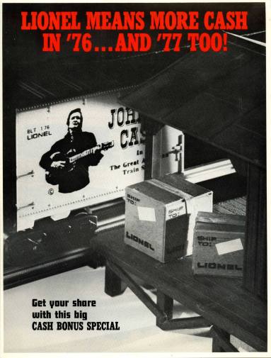 Brochure, Advertising - Lionel Trains & Johnny Cash