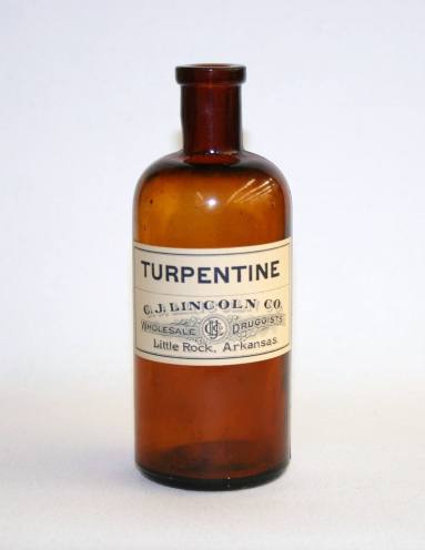 Bottle, Medicine - C.J. Lincoln Co., Turpentine
