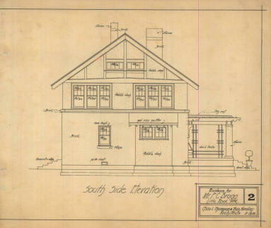 Drawing, Thompson Architectural - F.C. Bragg, Little Rock