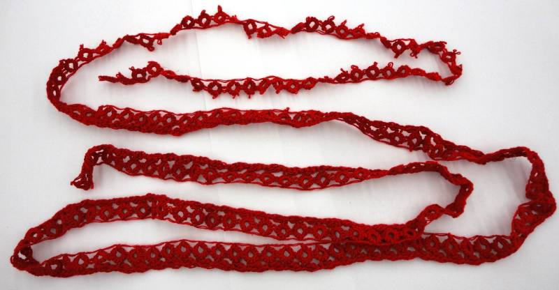 Red Crochet Trim