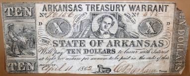 Scrip, Arkansas Confederate Treasury Warrant