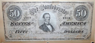 Scrip, Confederate $50.00 Note