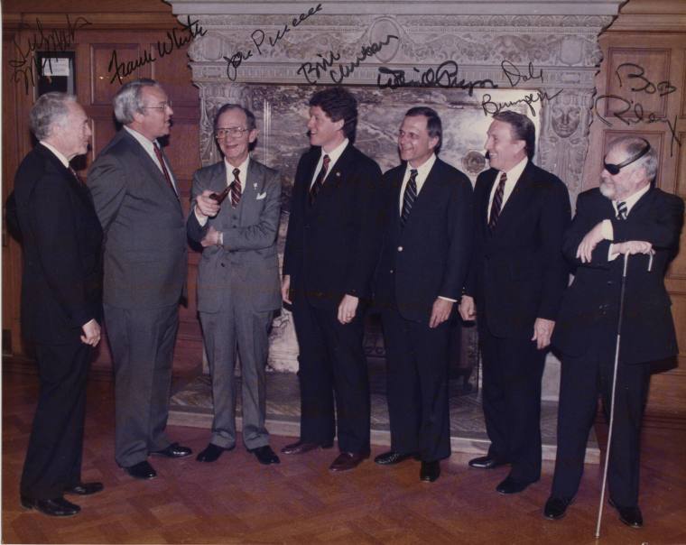 Photograph, Governor Frank White & Former Arkansas Governors