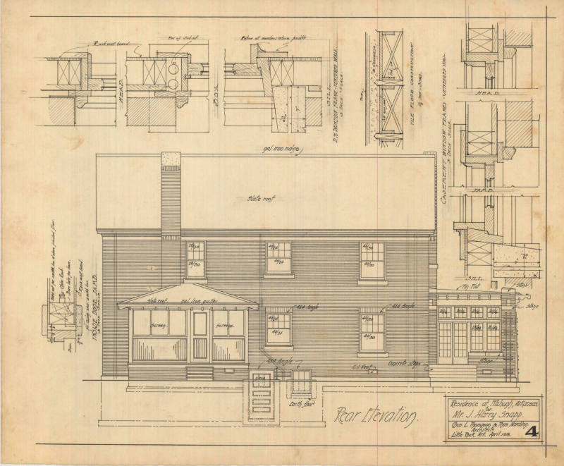 Drawing, Thompson Architectural - J. Harry Snapp, Fitzhugh