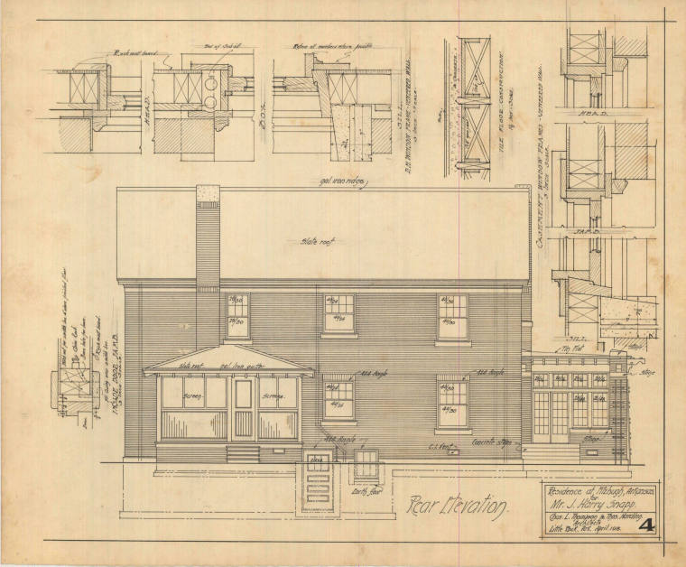 Drawing, Thompson Architectural - J. Harry Snapp, Fitzhugh