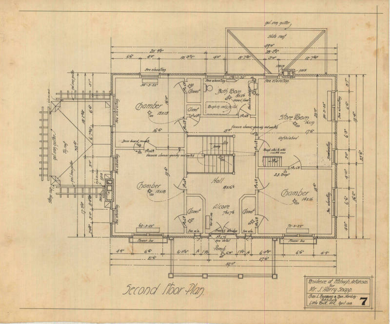 Drawing, Thompson Architectural - J. Harry Snapp, Fitzhugh