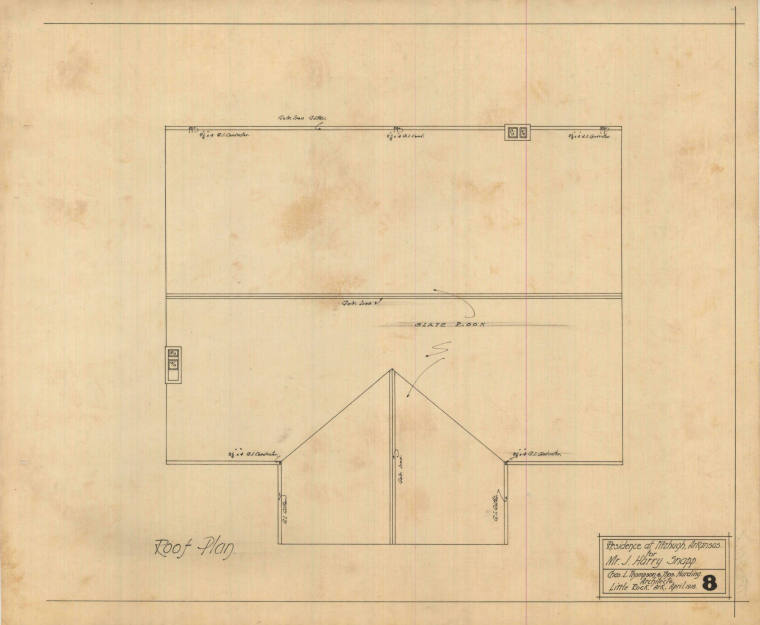 Drawing, Thompson Architectural - J. Harry Snapp, Fitzhugh