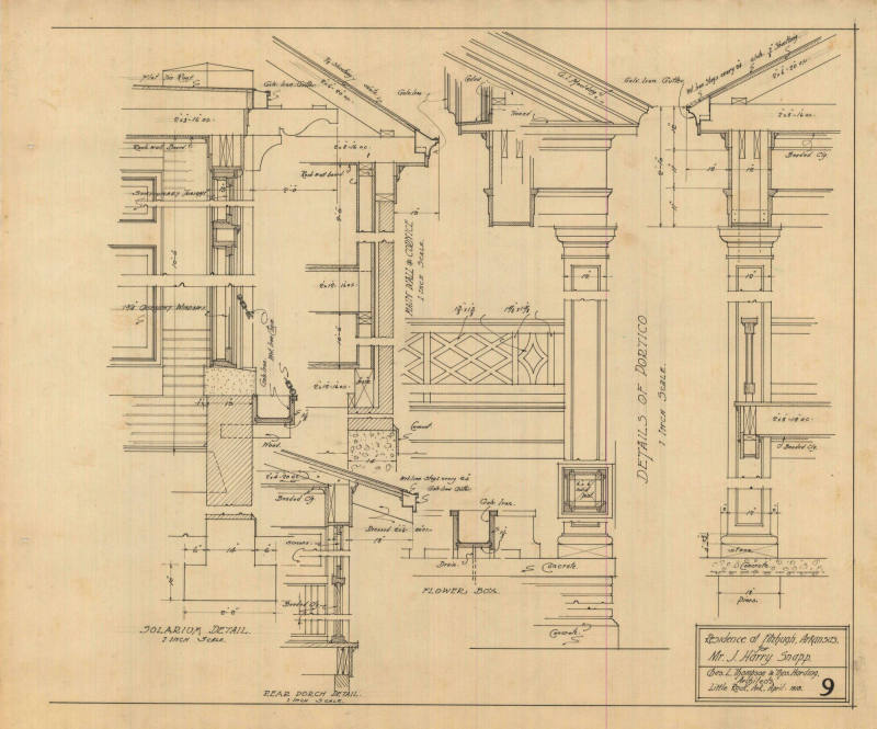Drawing, Thompson Architectural - J. Harry Snapp, Fitzhugh