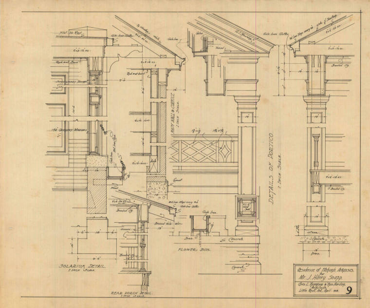Drawing, Thompson Architectural - J. Harry Snapp, Fitzhugh
