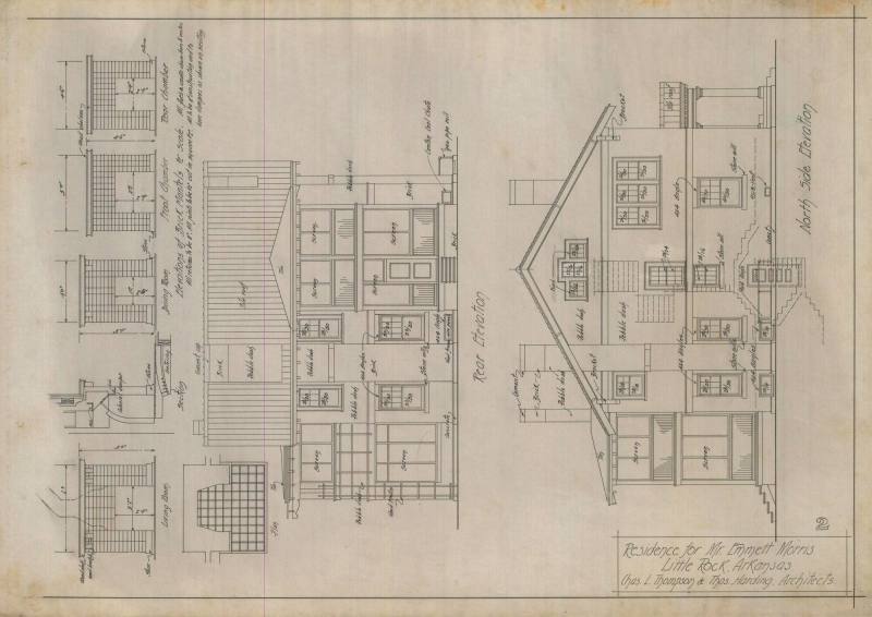 Drawing, Thompson Architectural - Emmitt Morris, Little Rock