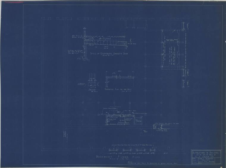 Drawing, Thompson Architectural - C.J. Lincoln, Little Rock
