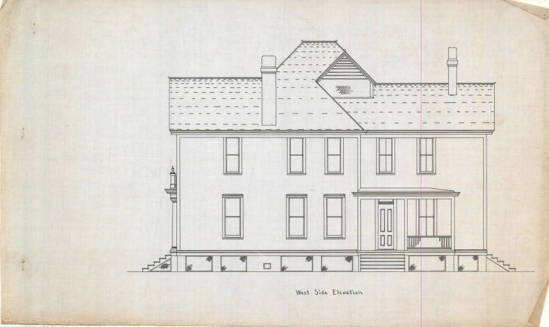 Drawing, Thompson Architectural - Mrs. M.E. Hale, Brinkley