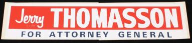 Bumper Sticker, Jerry Thomasson