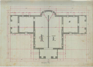 Drawing, Thompson Architectural - Women's Library Assoc., Arkadelphia