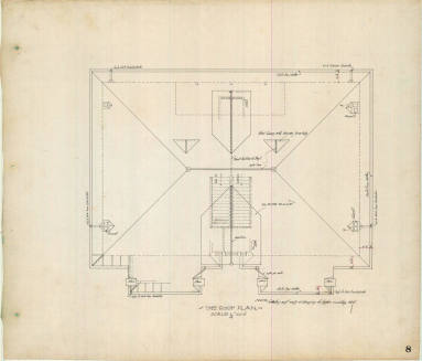 Drawing, Thompson Architectural - D.H. Cantrell Apts., Little Rock