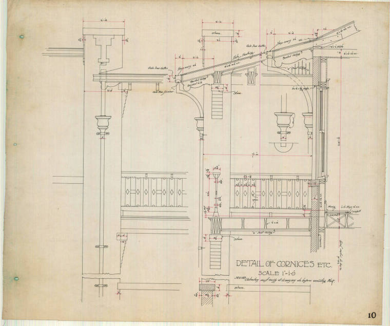 Drawing, Thompson Architectural - D.H. Cantrell Apts., Little Rock