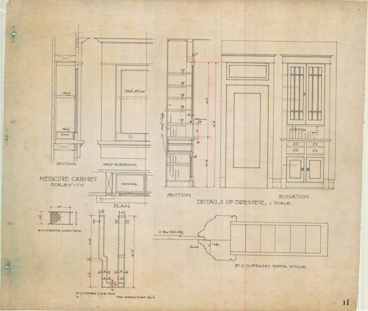 Drawing, Thompson Architectural - D.H. Cantrell Apts., Little Rock