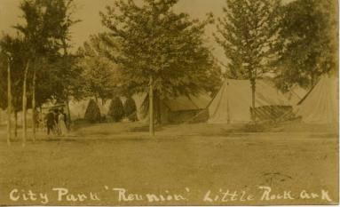 Postcard, Little Rock City Park & 1911 U.C.V. Reunion
