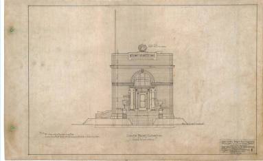 Drawing, Thompson Architectural - Merchants & Planter's Bank, Clarendon