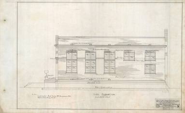 Drawing, Thompson Architectural - Merchants & Planter's Bank, Clarendon