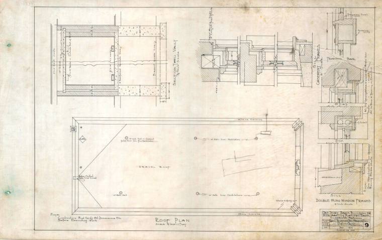 Drawing, Thompson Architectural - Merchants & Planter's Bank, Clarendon