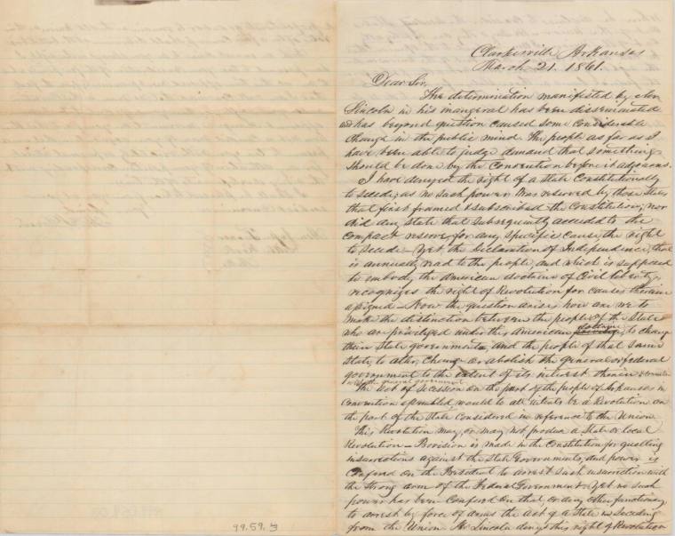 Letter, Thomas S. Drew to Jesse Turner