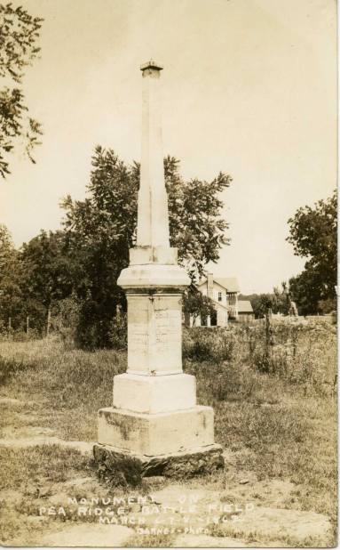 Postcard, Pea Ridge Monument